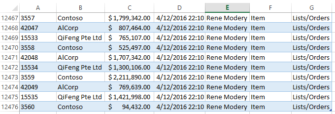 how to export a list of word files to excel