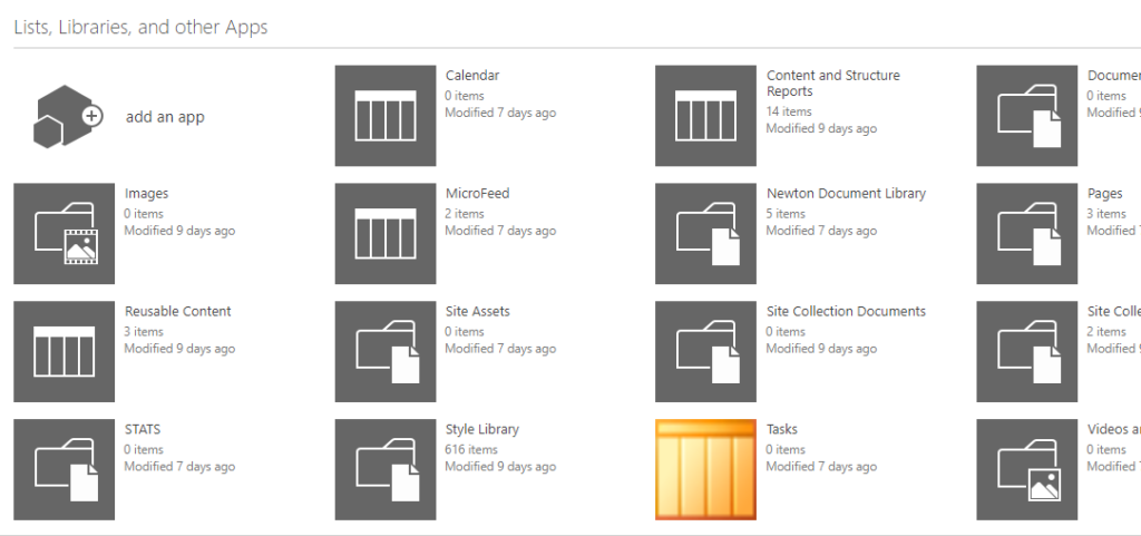 sharepoint library icon